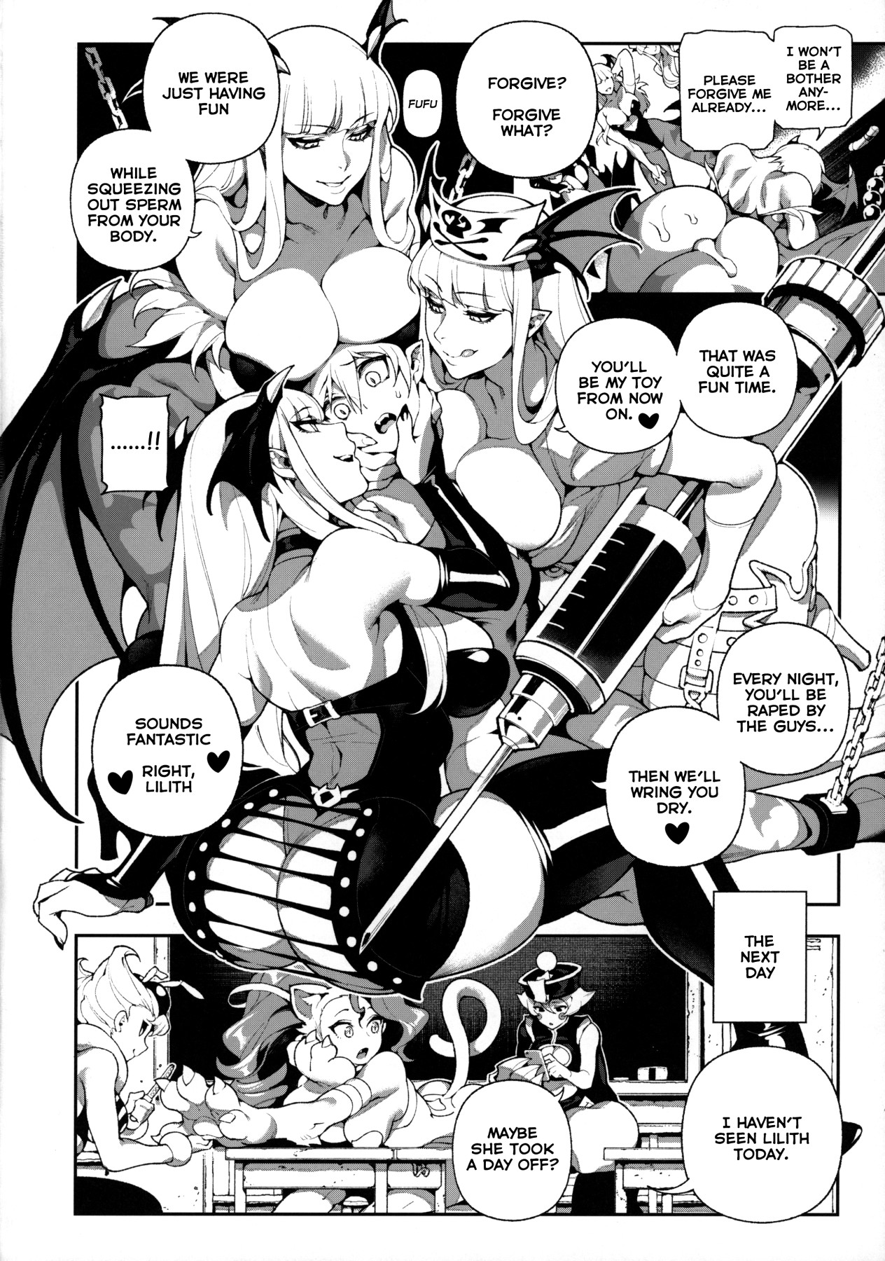 Hentai Manga Comic-Fighter Girls - Vampire-Read-21